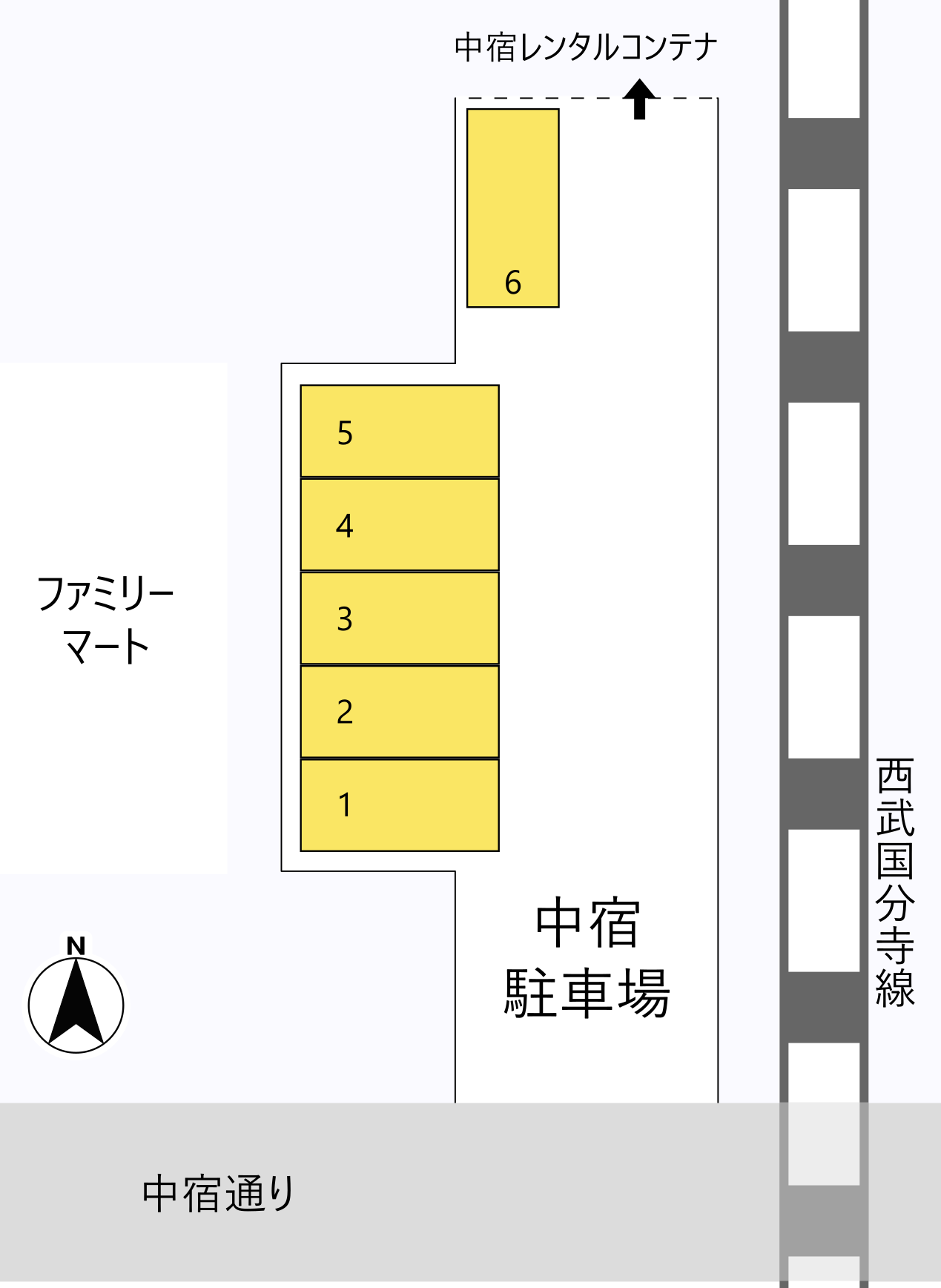 中宿駐車場　略図